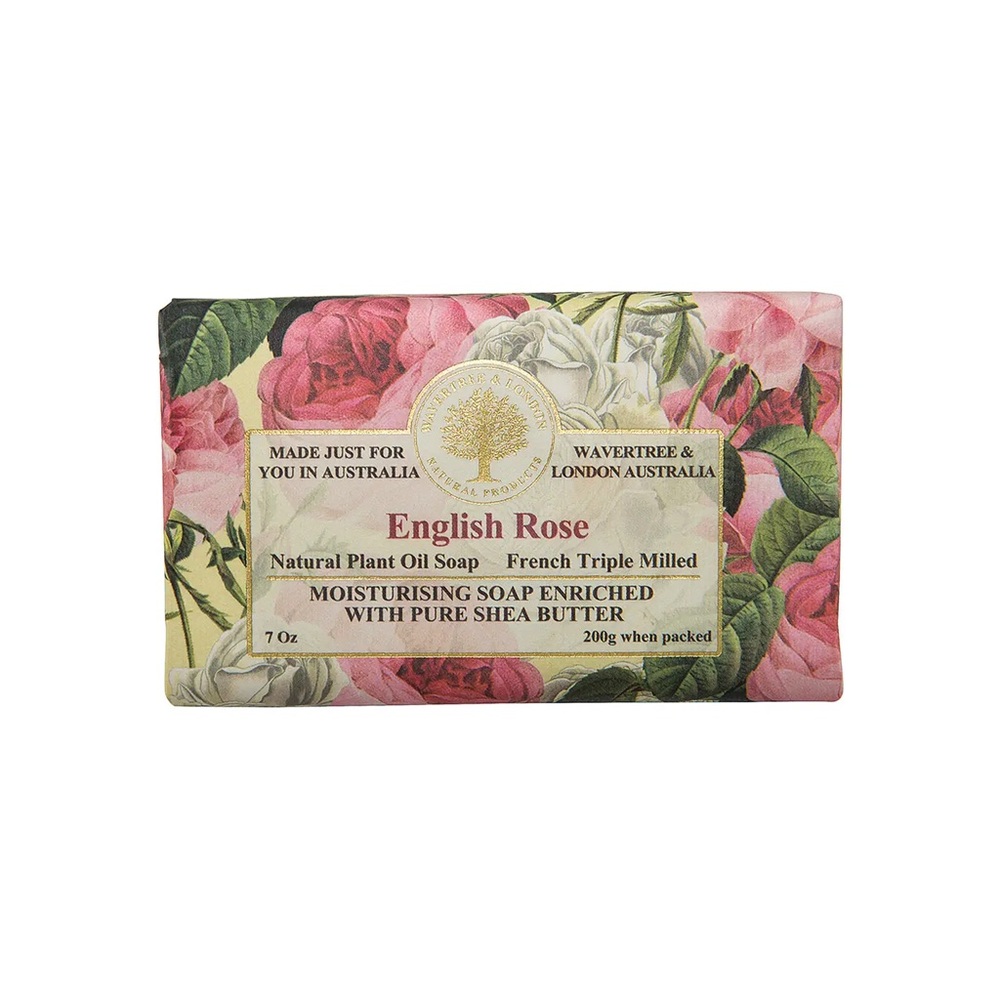 Wavertree & London English Rose Luxury Hand & Body Soap Bars Set of 8